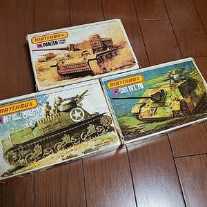 貴重！ MATCHBOX社２COLOUR KIT 3両(PK-74 87 89)まとめて! 1/76 PANZER PzKfpwⅢAusf-L・JAEGER ⅣL/70・M-7 HMC105ｍｍ PRIEST