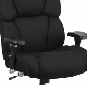 1E10z0O Flash Furniture オフィスチェア ブラック ファブリック シート 幅61cm 耐荷重181kg の画像7