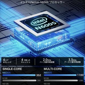 2A04a1L GMKtec ミニpc mini pc 第11世代 N6005 4C/4T 小型 DDR4 16GB+512GBの画像2