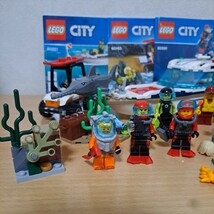 LEGO レゴ 60221 シティ ダイビングヨット 60163 海上レスキュースタートセット 60091 海底調査スタートセット サメ カニ ミニフィグ8体_画像2