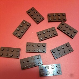 100円均一！LEGO正規品 2×4 プレート (ブラウン) 10個 パーツ ブロック レゴ