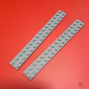 100円均一！LEGO正規品 2×16 プレート (グレー) 2個 パーツ ブロック レゴ