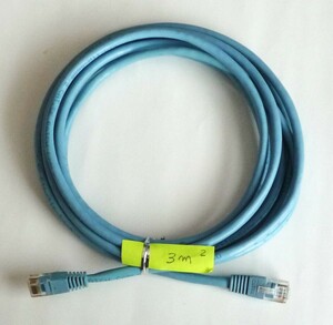 LAN cable category -5E 3m light blue (2)