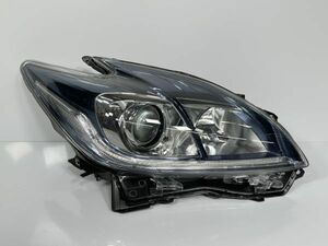 プリウス PHV ZVW35 後期 純正 右ヘッドライト 右ライト HID ブルーメッキ 81110-47471 81145-47471 47-52 打刻X 良品/破損なし 管理22867