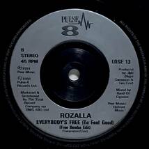 【英7】 ROZALLA / EVERYBODY'S FREE (TO FEEL GOOD) 1991 UK盤 7インチレコード EP 45 試聴済_画像5