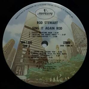 【米LPシュリンク付】 ROD STEWART ロッドスチュワート SING IT AGAIN ROD 74 US盤 LPレコード SRM 1-680 変型ジャケット ハイプステッカーの画像7