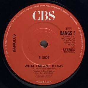 【英7】 BANGLES バングルス / ETERNAL FLAME / WHAT I MEANT TO SAY / 1989 UK盤 7インチシングルレコード EP 45 試聴済の画像5