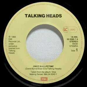 【蘭7】 TALKING HEADS / ONCE IN A LIFETIME (LIVE) / NAIVE MELODY (LIVE) / 1984 オランダ盤 7インチレコード EP 45 試聴済の画像4