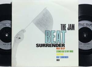 【英7 2枚組】 THE JAM / BEAT SURRENDER / MOVE ON UP カーティスメイフィールド カバー 5曲入り 1982 UK盤 7インチレコード EP 45 試聴済