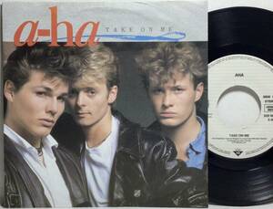 【独7】 a-ha アーハ / TAKE ON ME / LOVE IS REASON / 1985 ドイツ盤 7インチシングルレコード EP 45 試聴済