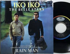 【欧7】 映画レインマン サントラ曲 THE BELLE STARS / IKO IKO / 1988 EEC盤 7インチシングルレコード EP 45 トム・クルーズ 試聴済