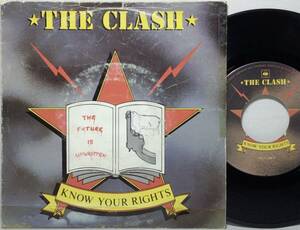 【蘭7】 THE CLASH ザ・クラッシュ / KNOW YOUR RIGHTS / FIRST NIGHT BACK IN LONDON / 1982 オランダ盤 7インチレコード EP 45 試聴済