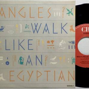 【蘭7】BANGLES バングルス / WALK LIKE AN EGYPTIAN / ANGELS DON'T FALL IN LOVE 1986 オランダ盤 7インチシングルレコード EP 45 試聴済の画像1