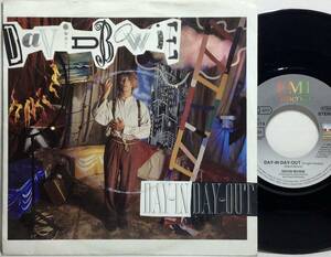 【欧7】 DAVID BOWIE デヴィッド・ボウイ DAY-IN DAY-OUT / JULIE / 1987 EEC盤 7インチシングルレコード EP 45 試聴済