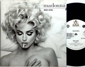 【英7】 MADONNA マドンナ BAD GIRL / EROTICA / 1993 UK盤 7インチシングルレコード EP 45 試聴済