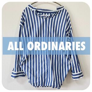 【ALL ORDINARIES】ストライプシャツ