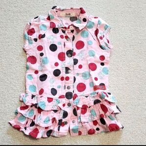 e.a.B フリル ドットワンピース 80cm