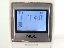 ■※ 【セール中】 NEC Aspire-UX DT400シリーズ 24ボタンカールコードレス電話機 DTZ-24BT-3D(WH)TEL 示名条/電池付 通電確認_画像3