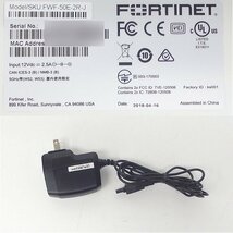 ＃Fortinet/フォーティネット FortiWiFi 50E-2R 【FWF-50E-2R】 ライセンス期限切れ 初期化済み_画像4