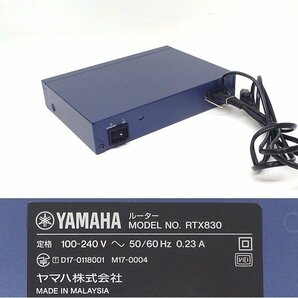 ＃YAMAHA/ヤマハ ギガアクセスVPNルーター RTX830 初期化済み 最新FW 15.02.30 No.13の画像2