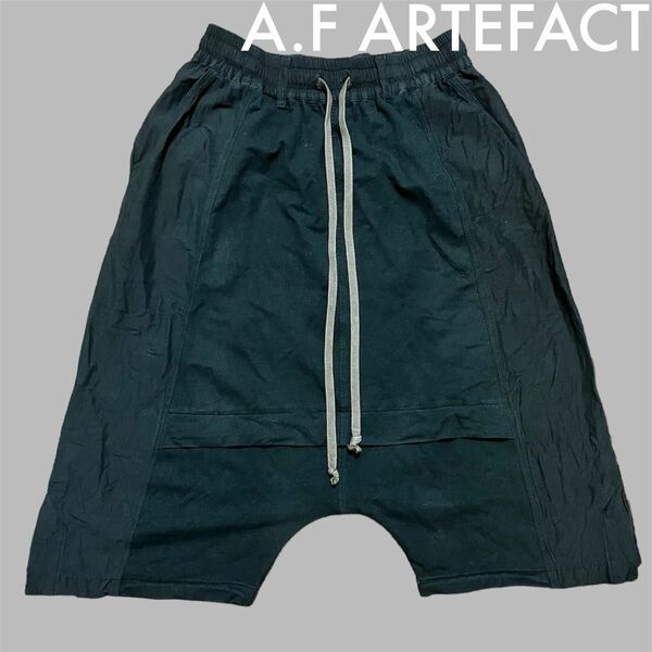 A.F artefact サルエルハーフパンツ