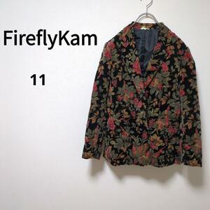 【Fireflykam】テーラードジャケット（11）花総柄＊レトロ＊ヴィンテージ