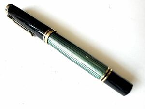  high class PELIKAN pelican fountain pen SOUVERAN Hsu be lane M800 pen .18C-750 M middle character green . green 