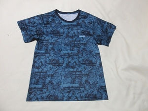 O-506*Reebok( Reebok )* темно-синий цвет / принт / короткий рукав футболка (L)*