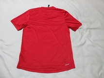 O-522★アディダス・AEROREADY♪赤色/半袖Tシャツ(M)★_画像3