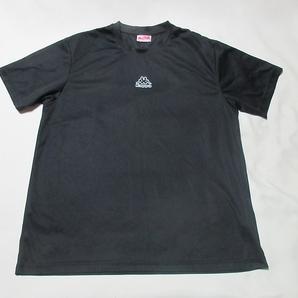 O-565★Kappa(カッパ)♪黒色/半袖Tシャツ(4L)大きいサイズ★の画像1