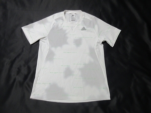 O-625★アディダス・CLIMACOOL♪白xグレー/半袖Tシャツ(O)★
