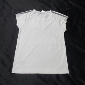 O-689★アディダス・Climalite♪白色/フレンチスリーブTシャツ(M)★の画像3