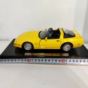 希少　レア　CORVETTE ZR-1 シボレー コルベット マイスト maisto 黄 ミニカー　CHEVROLET　ZR1 1/18 1:18 1992　イエロー　6MT