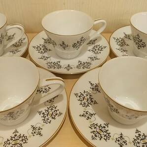 【美品・昭和アンティーク・5客】Noritake NIPPON TOKI KAISHA JAPAN オールドノリタケ カップ＆ソーサー コーヒーカップ ティーカップの画像4