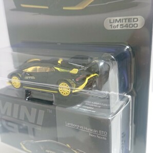 Chase car チェイスカー MINI GT 1/64 ランボルギーニ LAMBORGHINI Huracn STO Nero Noctis LHD MGT00638-MJC ウラカン huracanの画像4