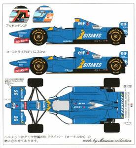 1/20リジェJS41デカール[D815]