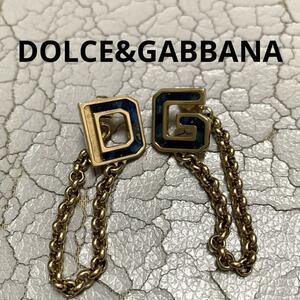  Dolce & Gabbana DG Logo earrings chain 