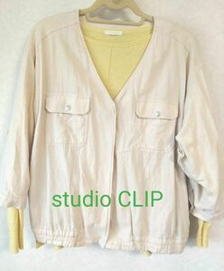 studio　CLIP　Ｖネック 薄手ジャケット　♪