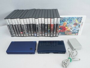 n4N240412　DS 本体 ソフト まとめ ソフト19個 DS DSLite 本体 2点 現状品