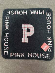 NO281* Pink House [ unused ] Logo . pretty hand towel black 