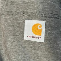 カーハート 半袖Tシャツ　胸ポケット　ワンポイントロゴ　ダークグレー49 古着　入手困難　激レア　希少　企業ロゴ　オレンジ　リラックス_画像4