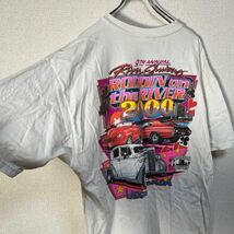 ヘインズ　Tシャツ　アメ車　クラシックカー　白T　ネバダ　バックプリント F9 古着　入手困難　激レア　希少 人気　XL ヤシの木　企業ロゴ_画像8