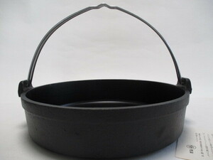  unused iron made saucepan for sukiyaki 28cm 1 piece tsuru attaching Naniwa Naniwa