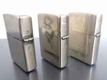 正規品 ZIPPO ジッポー オイルライター サファリ アニマル トライバルドラゴン セブンイレブン 3点セット 火花確認_画像4