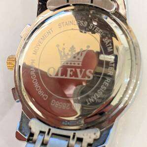 【11271】まとめて放出 OLEVS オレブス 腕時計 おまとめ 合計2本 動作〇 メンズ クオーツ オートマ 自動巻き アナログ 3針 デイト SS の画像7