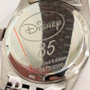【11318】未使用 美品 Disney ディズニー 85周年 クオーツ 腕時計 ミッキー 文字盤 ダイヤ付 アナログ 3針 SS メンズ 男性 レディース 女性の画像5
