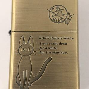 【11228】コレクション ZIPPO ジッポ 魔女の宅急便 ジジ 黒猫 オイル ライター 火花〇 煙草 嗜好品 喫煙具 喫煙用具 ジブリ 宮崎駿の画像2