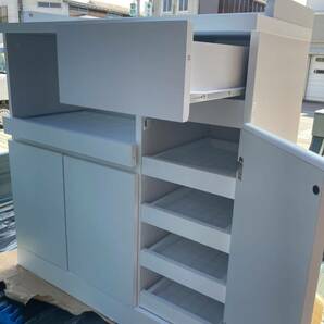 キッチンボード 食器棚 ホワイト レンジ台 レンジボード 福岡の画像3