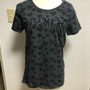 キスマーク ハート柄 半袖Tシャツ