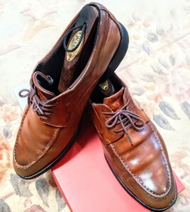 texcy luxe テクシーリュクス ビジネスシューズ 茶 ブラウン メンズ品質のブランド 革靴 ：25.5cmブラウン